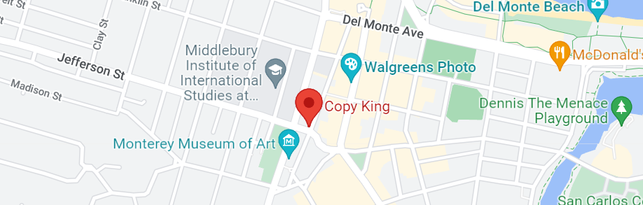 Copy King location map